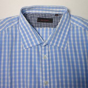 SAND colorful plaids dress shirt.